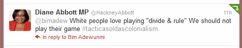 Dianne Abbott racist tweet